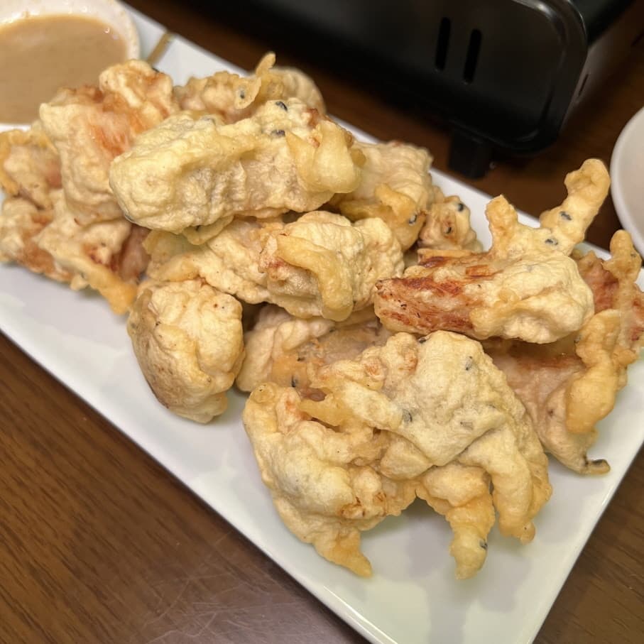 Black Sesame Pork Fritters